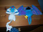 Azelf and Zubat plushies! They are so soft.
