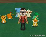 My Mii and my favorite Pokémon.
