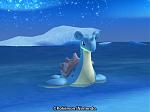Lapras on icy water.