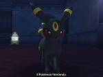 Umbreon in a dark room.