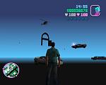 A glitch in GTA Vice City where if you go through a certain wall, all the buildings/roadways become invisible.