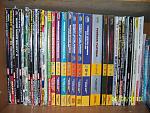 All of my video game strategy guides

From left to right:
New Super Mario Bros. (Nintendo)
Donkey Kong 64 (Prima)
Super Mario Advance 4: Super Mario Bros. 3 (Nintendo)
Yoshi's Island DS (Nintendo)
Super Mario Advance 2: Super Mario World (Nintendo Power)
Paper Mario (Brady Games)
Paper Mario: The Thousand-Year Door (Nintendo)
Animal Crossing (Prima)
Super Mario Sunshine (Nintendo)
Super Mario Advance 3: Yoshi's Island (Nintendo)
Star Fox Adventures (Nintendo)
Spyro: Year of the Dragon (Prima)
Pokémon Ruby and Sapphire (Brady Games)
Pokémon Ruby and Sapphire (Nintendo)
Pokémon Emerald (Prima)
Pokémon Battle Revolution (Prima)
Pokémon Diamond and Pearl Scenario Guide (Prima)
Pokémon Diamond and Pearl Pokédex (Prima)
Pokémon Mystery Dungeon: Red/Blue Rescue Team (Prima)
Pokémon Mystery Dungeon: Explorers of Time/Darkness (Prima/TPCi)
Pokémon Mystery Dungeon: Explorers of Time/Darkness (Prima/TPCi) - second copy
Pokémon Mystery Dungeon: Explorers of Sky (Prima/TPCi)
Pokémon Platinum (Prima/TPCi)
Pokémon HeartGold and SoulSilver Vol. 1 (Prima/TPCi)Pokémon HeartGold and SoulSilver Vol. 2 (Prima/TPCi)
Pokémon Red, Blue, and Special Pikachu Edition: Yellow (Versus Books)
Pokémon Gold and Silver (Versus Books)
Pokémon Crystal (Prima)
Pokémon FireRed and LeafGreen (Nintendo)
Pokémon Diamond and Pearl: The Ultimate National Pokédex (Nintendo)
Pokémon Snap (Nintendo)
Pokémon Colosseum (Brady Games)
New Super Mario Bros. Wii (Prima)

Not pictured:
Pokémon Gold and Silver Pocket Guide (Brady Games)
Gran Turismo 3: A-spec (Versus Books)
Grand Theft Auto III (Brady Games)
