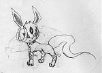 A ghost-type eeveelution. This picture is ancient.