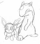 Another of Quil and Corona. This time, Quil is standing on his hind legs. This is actually the norm for him; he's only really on all four when he's laying down or moving.