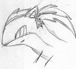 What my hairstyles would look like if I were a quilava, Part 1: The ponytail. It was hard to draw this. Fire has a natural tendency to want to go up, while ponytails have a tendency to want to go down.