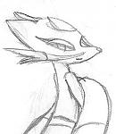 A rough sketch of a Mienshao. Elegant pokemon like it seem to be easiest for me to draw.