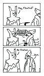 Comic 8: "Zangoose vs. Floatzel, Part 2"
Zangoose gets revenge. Floatzel is deflated.
