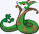 Torterra-colored Serperior, created by the talented SK!