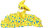 Joltik Swarm (with a Jolteon)