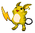 Gold Raichu Sprite