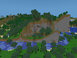 Minecraft 1.8 is now out with a completely revamped world generation code. This leads to some epic landforms on maps created in 1.7.3 or earlier, as shown here.