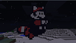 Racoon Mario from Super Mario Bros 3
Done in Creative Mode on Beta 1.8.1