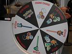 A wheel which you have a chance to win a pokemon stylus, a phone charm, a patch, or a plushie when you collected 5 stamps.