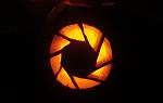 The Aperture Science Logo from Portal, that I carved into this year's pumpkin of mine.