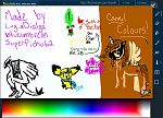 Group Doodlez on FlockDraw by BlueUmbreon, SuperPichu62, SyracuvatTenlii (even though he erased his work), and me!