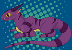 Random, cute purple lizard, dragon thingy. The name is simply a nickname that my cousin gave me, soo no one would even begin to understand that.