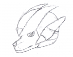 Mega Man Zero Ookami Cines [Rough Sketch - Profile]