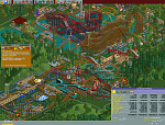 How to optimize Leafy Lake in RollerCoaster Tycoon:

1. Borrow all $50,000, and leave the entrance free
2. Set (max) research to roller coasters only until you get steel
3. Build as many mega-coasters of the wooden and steel mini types as you can afford
4. Price them to their excitement level (but knock a few cents off if the intensity is lower than excitement)
5. Place Ferris wheels, merry-go-rounds, and boat hires near the coasters
6. Price them by the average of intensity and excitement, minus a few cents, but drop Ferris wheels to one rotation
7. Add stalls, especially bathrooms, but keep ice cream away from the entrances of the coasters
8. Hire LOTS of handymen (disable mowing) and mechanics, and give most of them territory
9. When you get the steel coaster, build lots of Shuttle Loops, but make them each a little different, and price by excitement, minus a dollar
10. Switch research to information kiosk, build several, charge $15 for umbrellas during rain only
11. Research gentle until you get maze and slide
12. Build several of each (as well as the rides you get beforehand) around your coasters, charge average of intensity/excitement minus a few cents, and maximize the number allowed on the ride
13. By this point, you should have enough to build more coasters, so research thrill, coasters, and ride improvements (until getting bumper boats; change boat hires to bumper boats)
14. Build more coasters in the back of the park, charge accordingly
15. Use thrill rides in the stagnant parts of the park
16. Research more shops, and build balloon stalls around the most popular coasters; set colors to see which ones are most popular
17. Maximize advertising
18. Repay the loan
19. ???
20. PROFIT!

You want to dump all your money into coasters, gentle rides to prepare the squeamish for the coasters, and no folks complaining of puke or crowding.