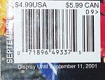 "Display until September 11, 2001" on the cover of a Kid Planet magazine