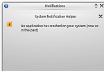An application has crashed (Kubuntu)