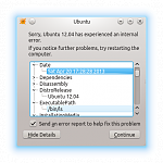 ls (the thing that lists the files in a directory) crashed
