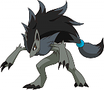 Sora Kuro Amasawa, born December 13, 1985 (older than me by just one year). Sora is one of the very first Zoroark born without that signature color splotch at the corners of the mouth. This is probably what I would look like if I were a Zoroark. Yes, the re-color is very much imperfect, but I think you get the idea. :3
