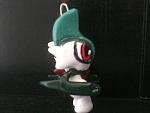Gallade charm
About as tall as a DS game cartrage