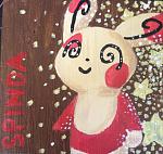 A spinda painting on a block of wood that i did