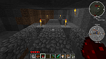 This is my obsidian farm. Redstone is laid in the trenches with water flowing near it. Lava is placed on top.