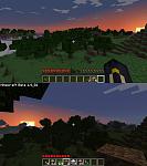 This is a comparison shot between a mod called Better World Generation 3 that adds new world types like Beta [top] and Beta 1.4 [bottom]. Notice anything odd?