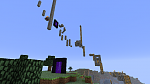 My obstacle course + Nether portal. Winners get their choice of six golden apples or three diamonds.