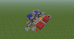 With my newly-acquired mastery of Block Update Detectors, I have created this little thing. It never creates more than three cobblestone blocks, but whenever you break one of them, it automatically creates another cobblestone block to fill the gap and pushes it to where it needs to be. Due to the way pistons work, it is possible, but unlikely, to get one of the pistons to un-stick from the wool. There is a reset button to fix this.