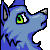 That's me as a wolf. The colour scheme's from Lucaria, and the dithering's from me. The original, which this image was based off (in the link below), is from Alice-Madness on DeviantART.

http://alice-madness.deviantart.com/art/Preshaded-icons-couple-186000119