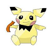 Pichu eating crispy bacon