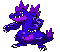 Violet purple. Feraligatr.
