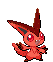 'Ruby red' Victini.