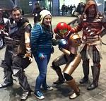 My friend Katie with Samus and 2 other cosplayers.