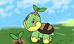 A Turtwig and a sprout