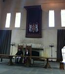 Inside a cathedral at Sterling Castle. I actually got to know the couple sitting in those chairs later that day. ^^