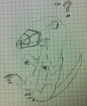 "Velociraptor78 @ 9:31:15pm: Someone draw a muzzle on a velociraptor"

<_>