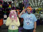 I start of day 3 with Fluttershy and Rainbow Dash. Directly in the room where you buy stuff. I was there to shop and take pictures, not much else.