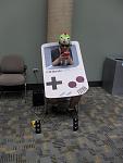 This wasn't a cosplay, but this dude was making music using a special cart in a Game Boy. Plus, he looked really cool, so I couldn't pass that up.