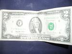 Some dude gave me a 2 dollar bill. I haven't seen one of these in YEARS. Never spending.