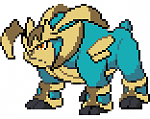 Terrakion in cobalion color