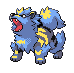 Arcanine recoloured as Luxray, because Arcanine is one of my favourites. Tigers and lions are epic.