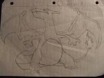 A rare sight, a Charizard I drew that DOESN'T suck.