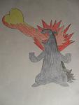 Cat's Typhlosion request. I made it a Zorlosion, haha.