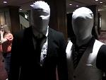 Slendermen! These guys trolled the convention.