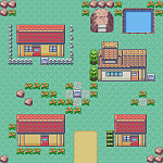 I wanted to practice making a map, so here it is. I made it look like the beginning town of a region.