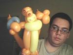 Balloon Buizel I also did about a year ago...yeah, I know I look like crap in this >_<